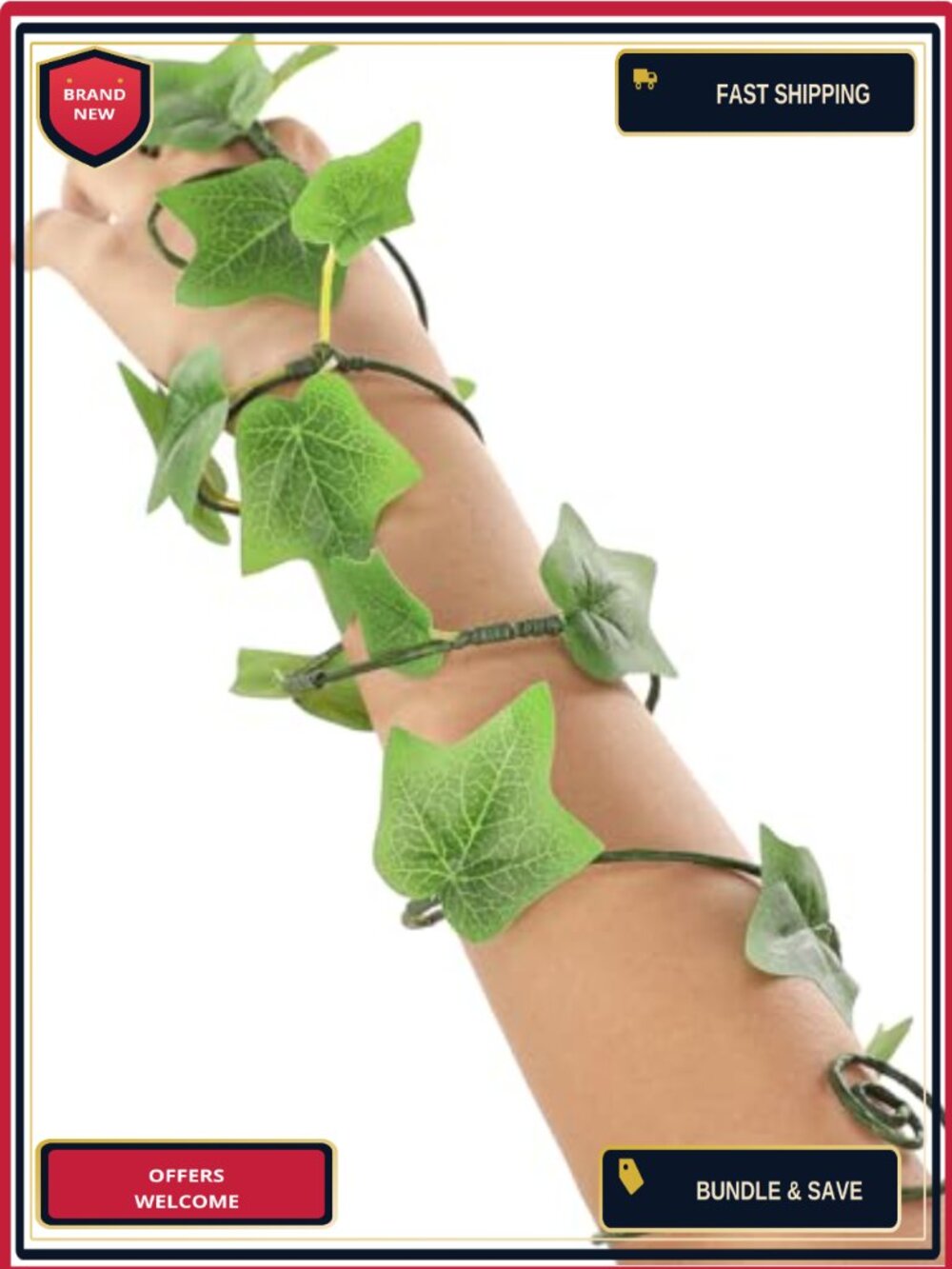 Fairy Ivy Arm Wraps Woodland Elf Costume Bracelet Renaissance Cosplay